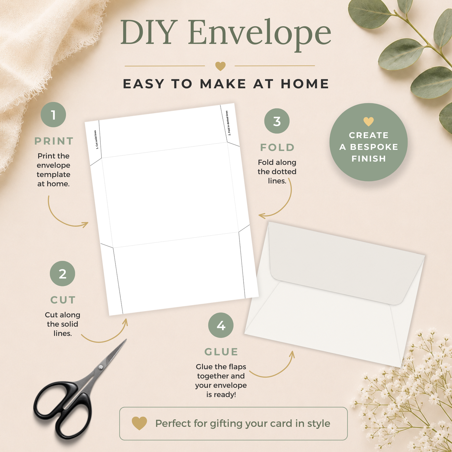 Printable Birthday Card with Flowers