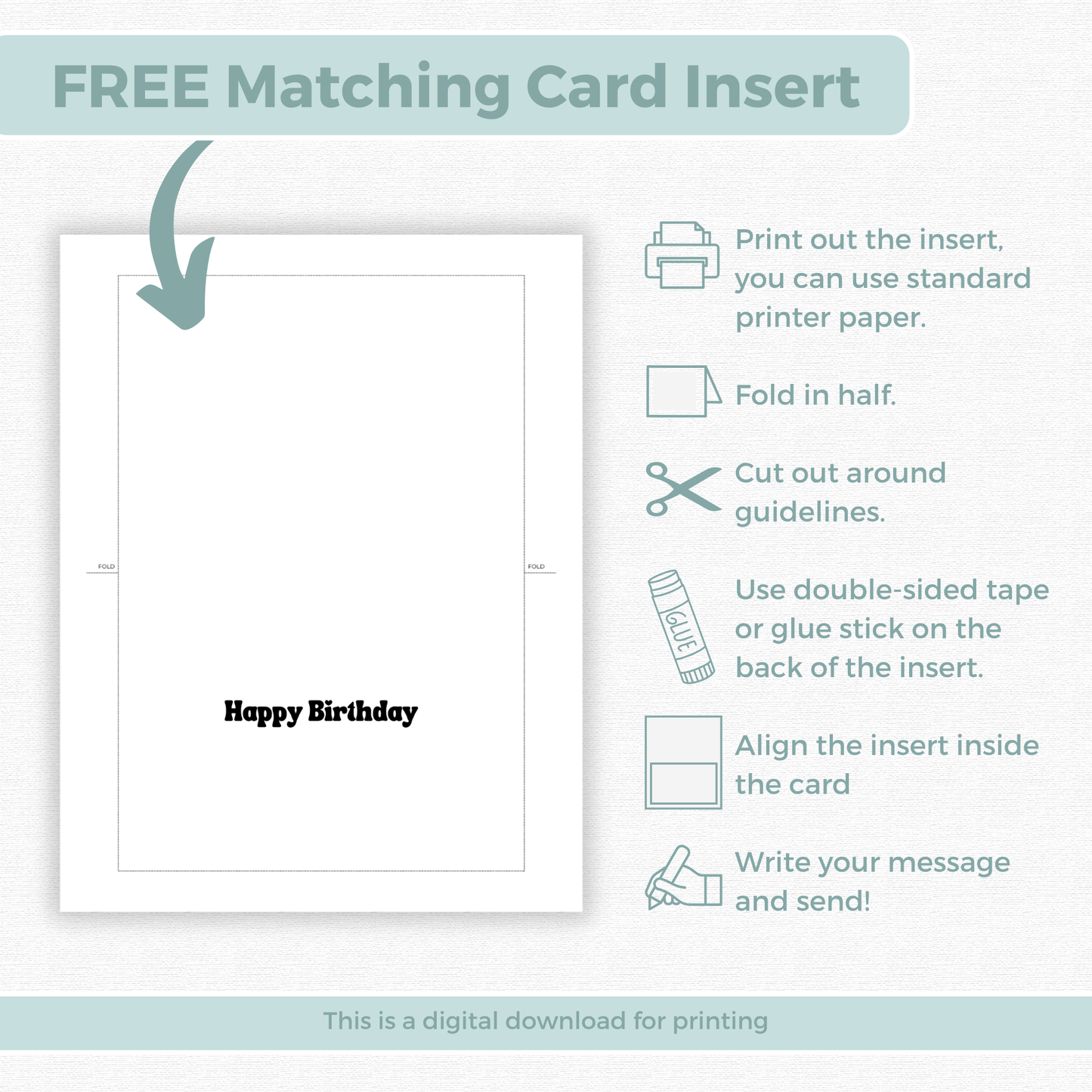 Printable Birthday Card - Purrfect