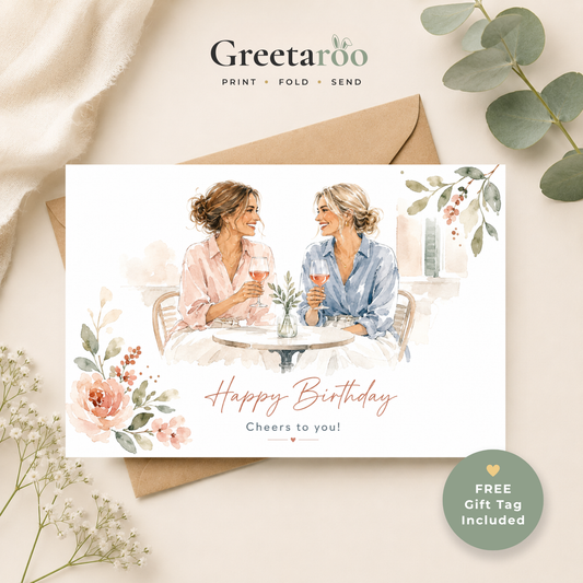 Printable Best Friend Birthday Card