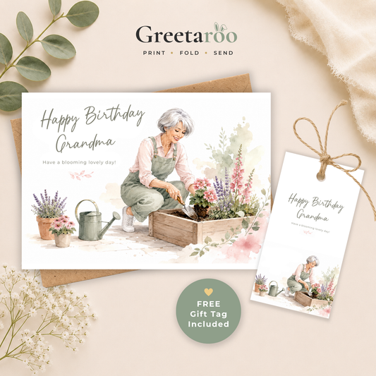Printable Birthday Card for Grandma