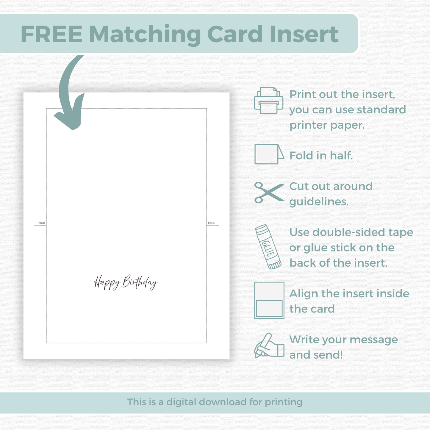 Printable Birthday Card - Ladies Drinking Champagne