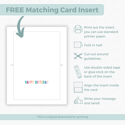 Printable Birthday Card - You Are Enough