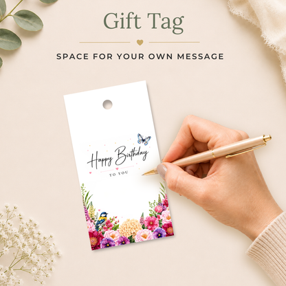 Floral Printable Birthday Gift Tag