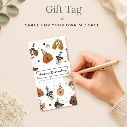 Funny Dog Printable Birthday Gift Tag