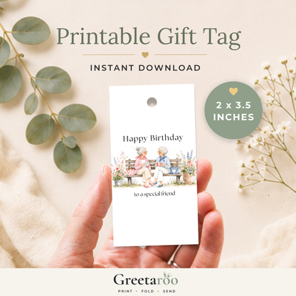 Special Friend Printable Birthday Gift Tag