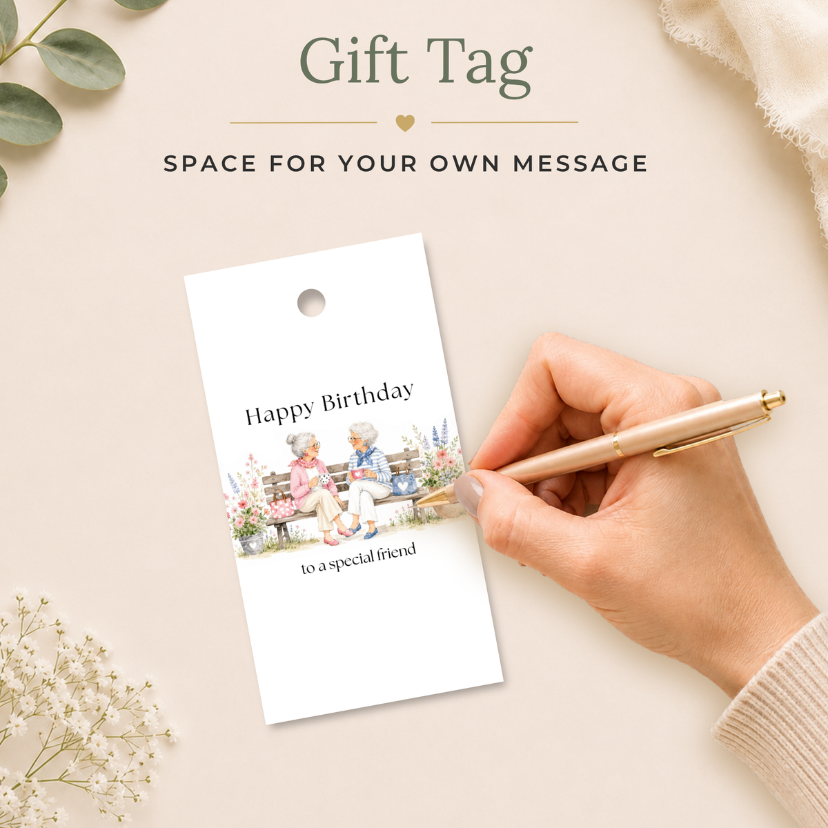 Special Friend Printable Birthday Gift Tag
