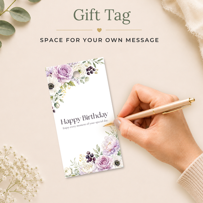 Floral Printable Birthday Gift Tag