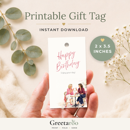Best Friend Printable Birthday Gift Tag