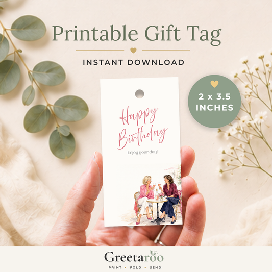 Best Friend Printable Birthday Gift Tag