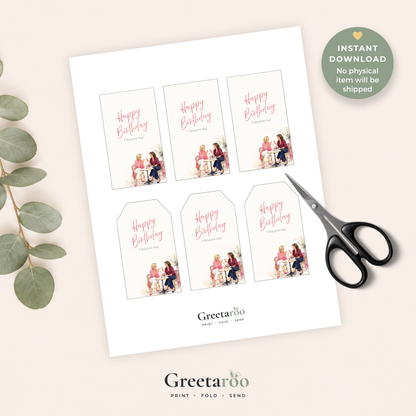 Best Friend Printable Birthday Gift Tag