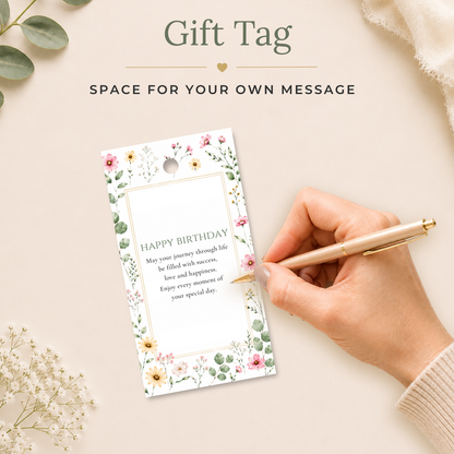 Wildflower Printable Birthday Gift Tag