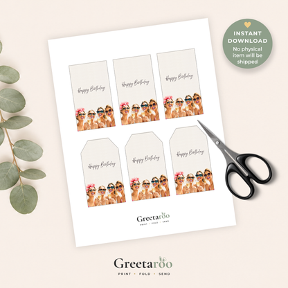 Friends Printable Birthday Gift Tag