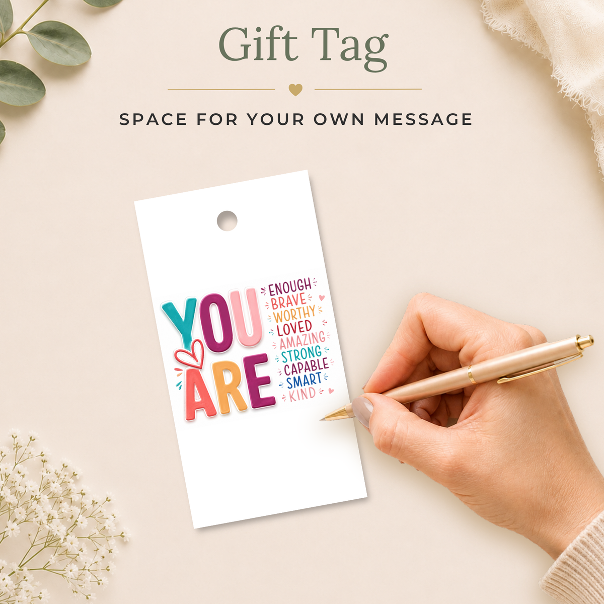 Affirmation Printable Birthday Gift Tag
