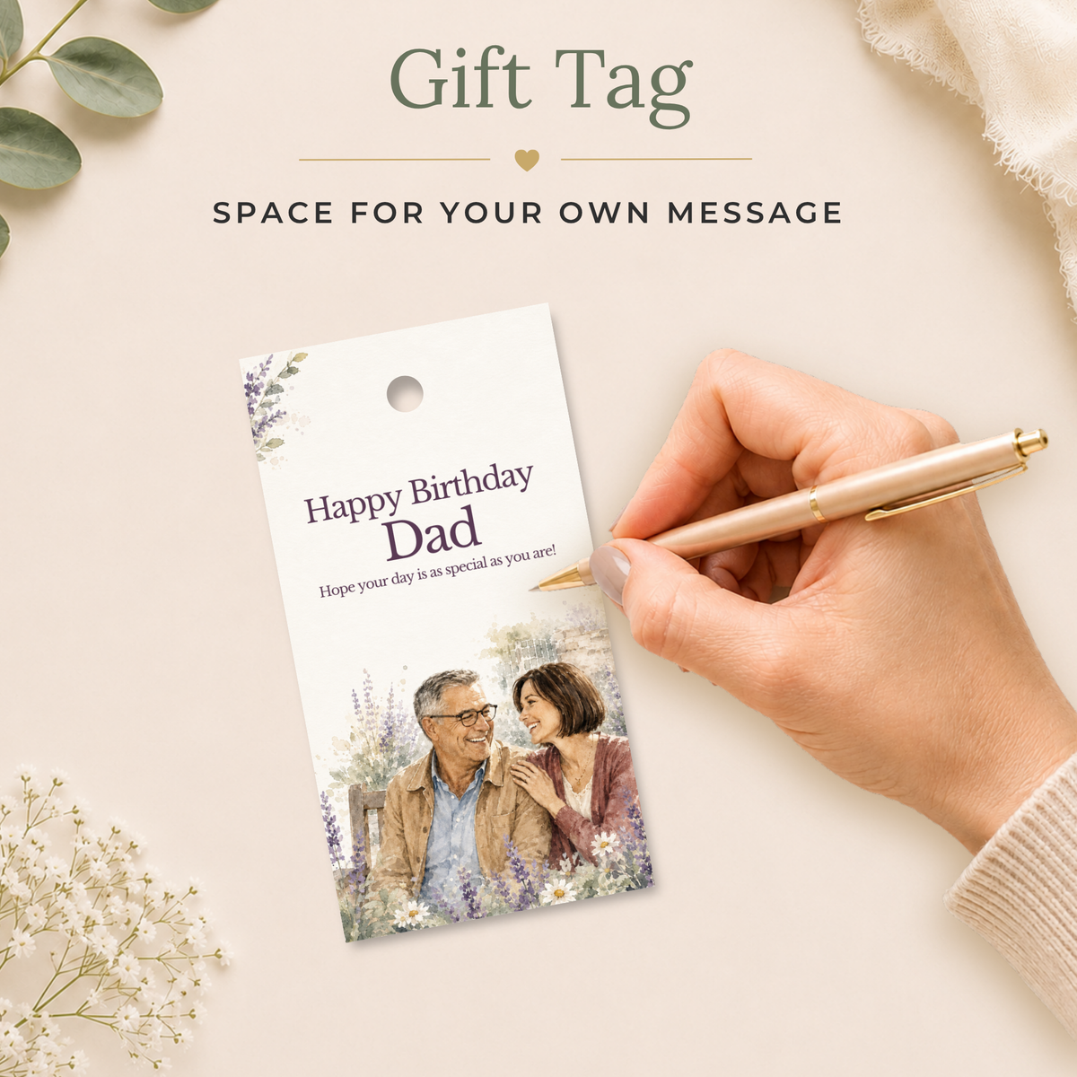 Dad Printable Birthday Gift Tag