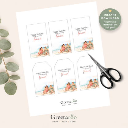 Printable Birthday Gift Tag for a Friend