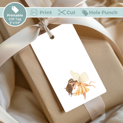 Printable Birthday Gift Tag Bundle - Fairy